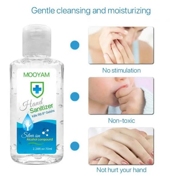 Hygiene Disinfection Hand Sanitizer Gel Transparent Color Antiseptic Type