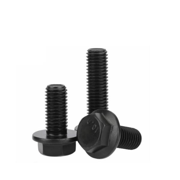 High Strength Grade 8 Bolts M6 M8 M10 M12x1.25 M16 Hex Flange Bolts with Half Thread
