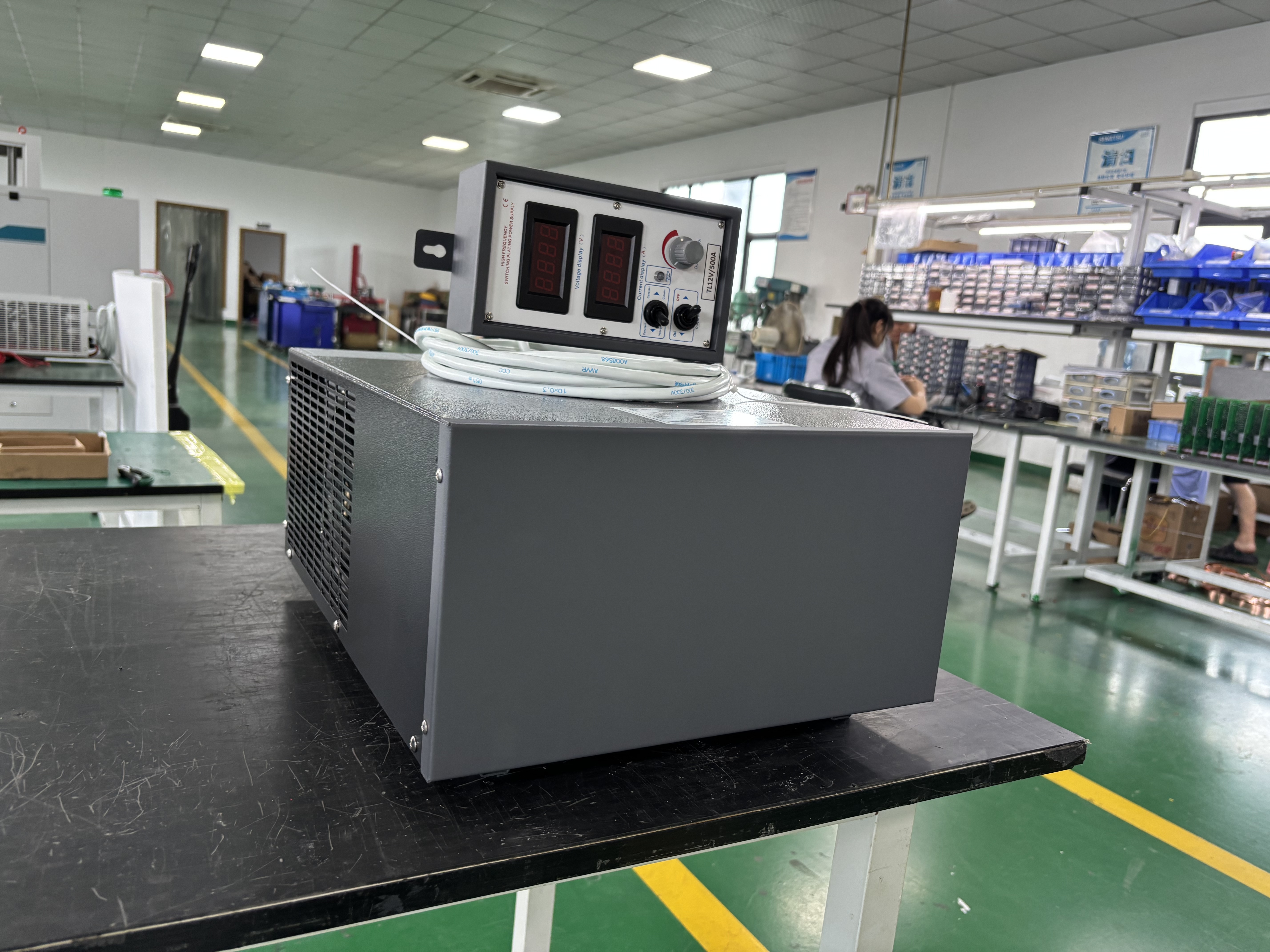 12V 500A Electroplating Rectifier 220V Single Phase Input Compact DC Power Supply for Surface Finishing Applications