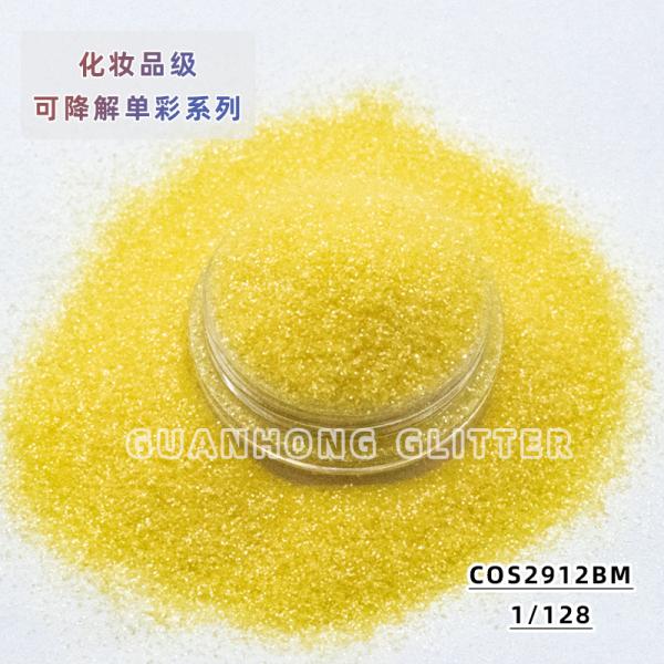 Christmas Plant Cellulose Biodegradable Glitter For Face Hexagonal High Degradation