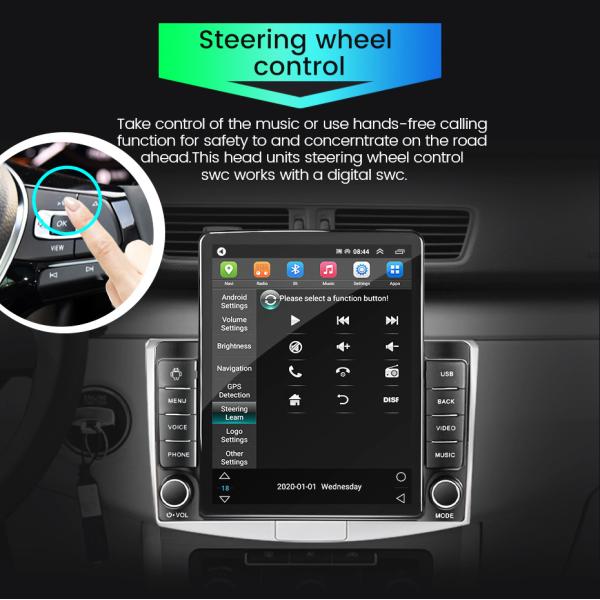Split Screen Function Universal Car MP5 Player for 9.7 inch Android Navigation Screen
