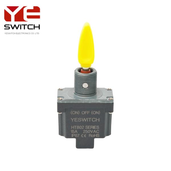 Industrial Toggle Switch SPDT Momentary (ON)-OFF-(ON) High-Current Screw Terminal