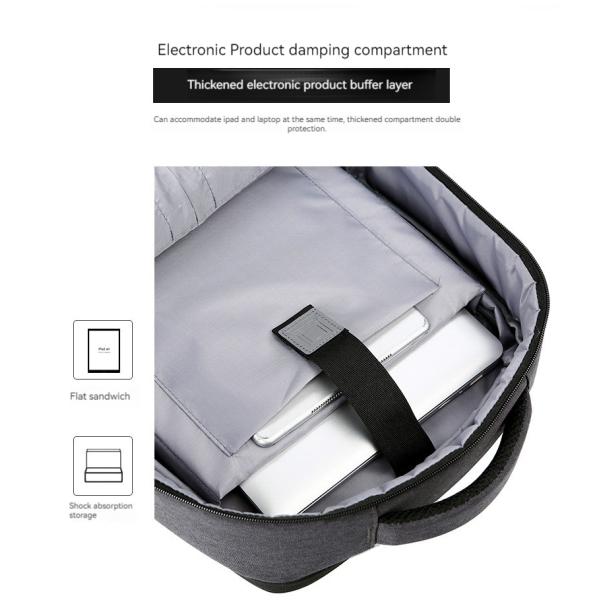 Custom Logo Business Backpack with Large Capacity and Anti-Theft Oxford Material
