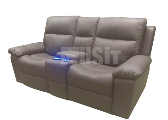 Quality PU Leather Electric Home Theater Seating Double Seats Sofa European Style for sale
