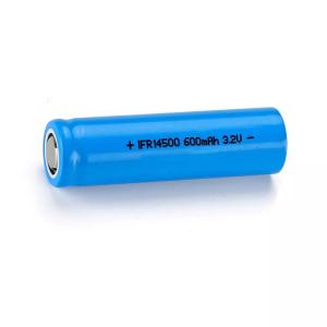 China 14500 Rechargeable Lithium Lifepo4 Battery Li Iron Phosphate Battery 3.2V 600mAh on sale