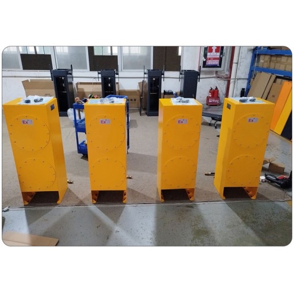 Dust explosion-proof barrier gate installation and operation