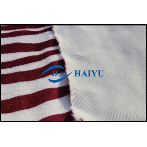 Printed Fine Smooth Velboa Fur Fabric Skin - Friendly For Blanket