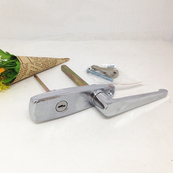 Safety Protect Garage Door Handle Lock Silver Steel Cabinet Lock