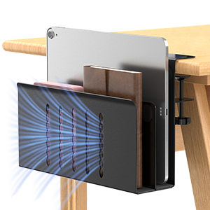 Pen Holder for Laptop Stand Tablet iPad books Holder Under Desk Hanging Organizer