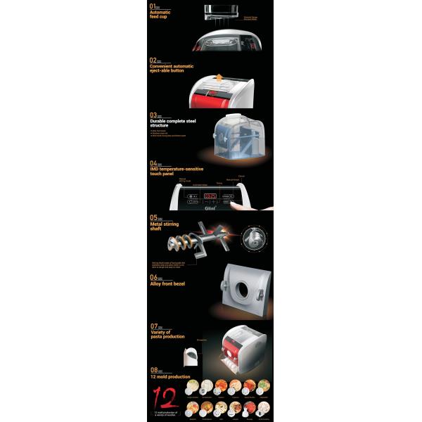 Automatic Pasta Maker ND-180D for Home Use