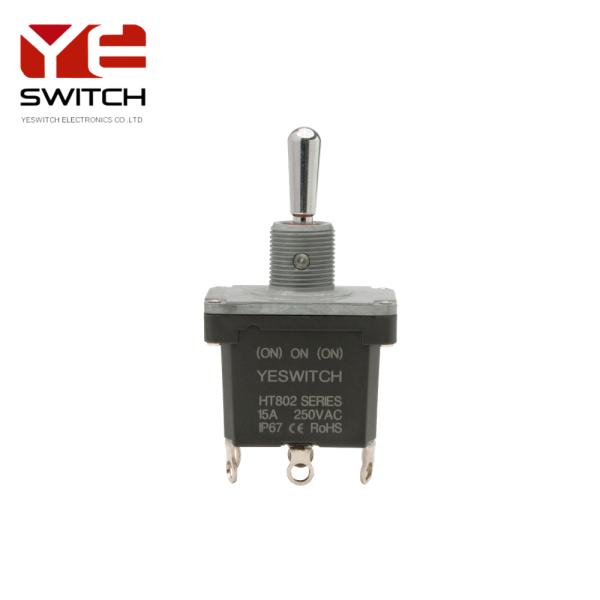 Momentary Metal Toggle Switch With Solder Terminal For Heavy Duty Machine