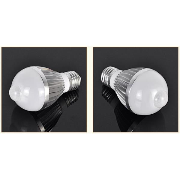 PIR E27 5W LED Bulb Human Infrared Auto Motion Sensor Light White Lamp AC85-265V