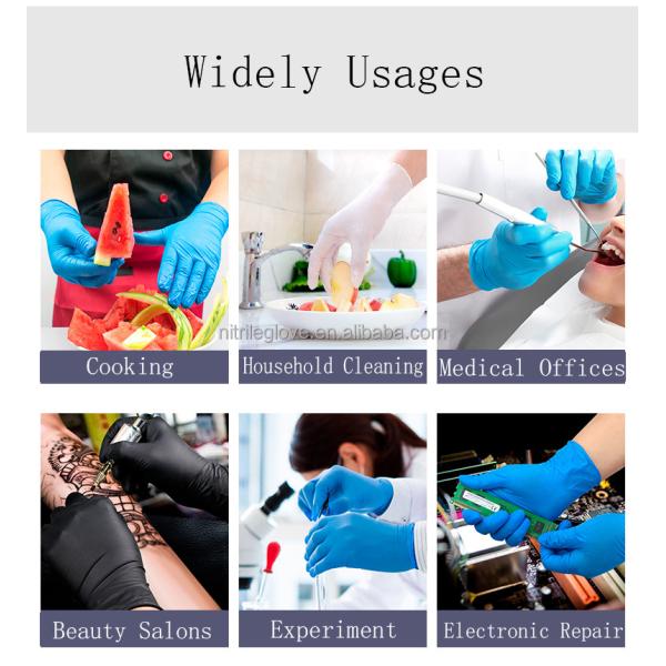 Disposable Nitrile Gloves Industrial Nitrile Examination Gloves
