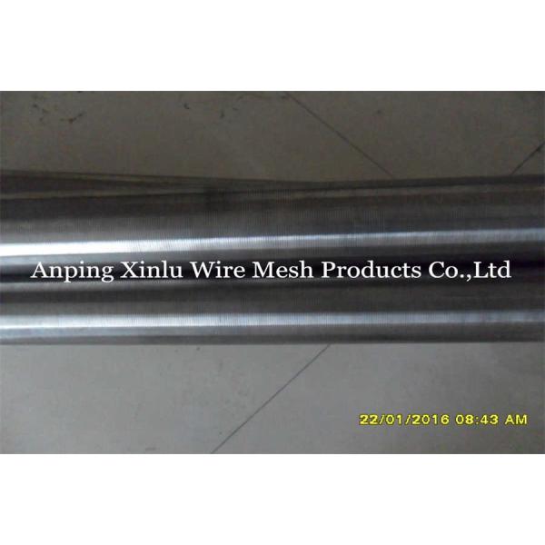 Resin Trap AISI 316L Wedge Wire Screen Pipe Wrapped Candle Filter Tube With Flange