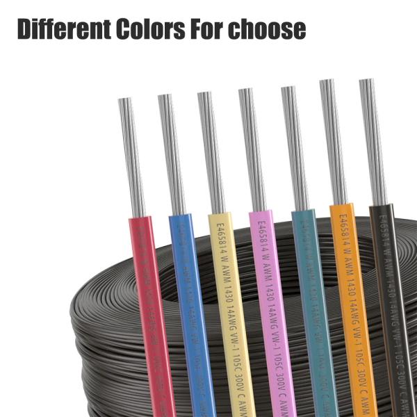 300V Current UL1007 18AWG Wire Harness Lead Wire Flexible Electric Cable 83*83*58CM