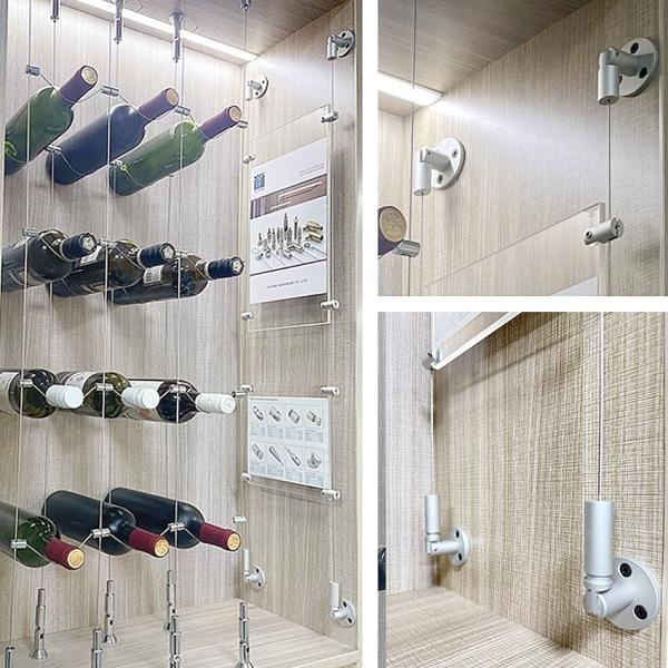 Aluminium Cable Hanging Display Systems 1.2mm Diameter Corrosion Resistant Customized