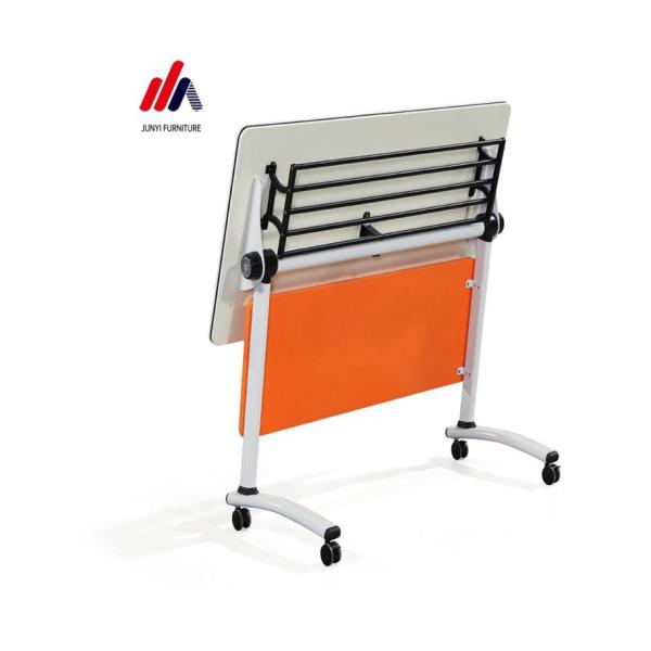 Customizable Small Office Mobile Workstation with Folding Legs and Cable Management