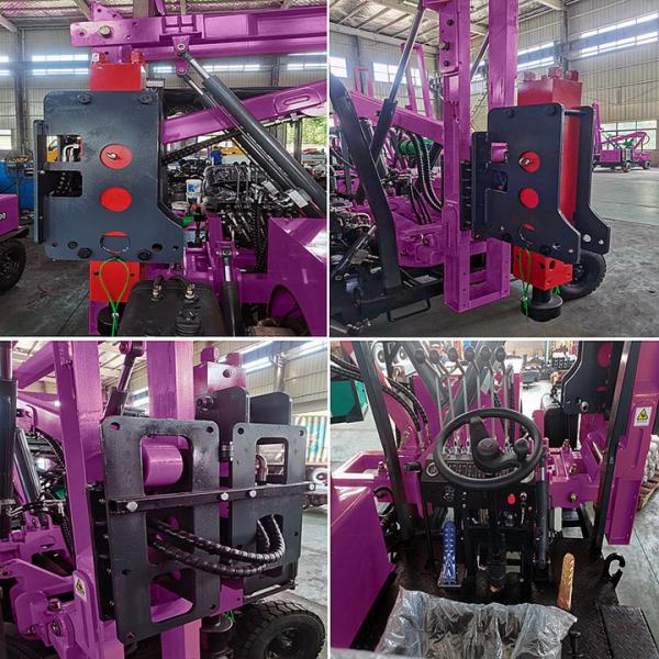 Mini Pile Driving Machine Guardrail Pile Drilling Equipment Vibration Hammer Pile Driver