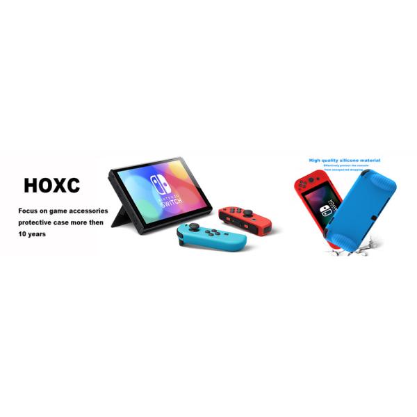 Protective HOXC Nintendo Switch OLED Silicone Protective Case, Ergonomic Grip Grip Silicone Cover For Nintendo Switch Pro Console