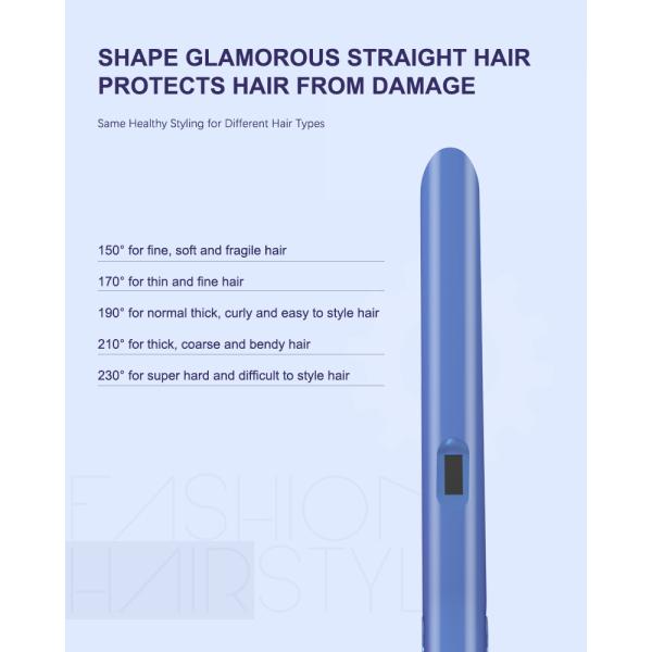 Titanium Flat Iron Straightener 1000w Professional Infrared Cordless