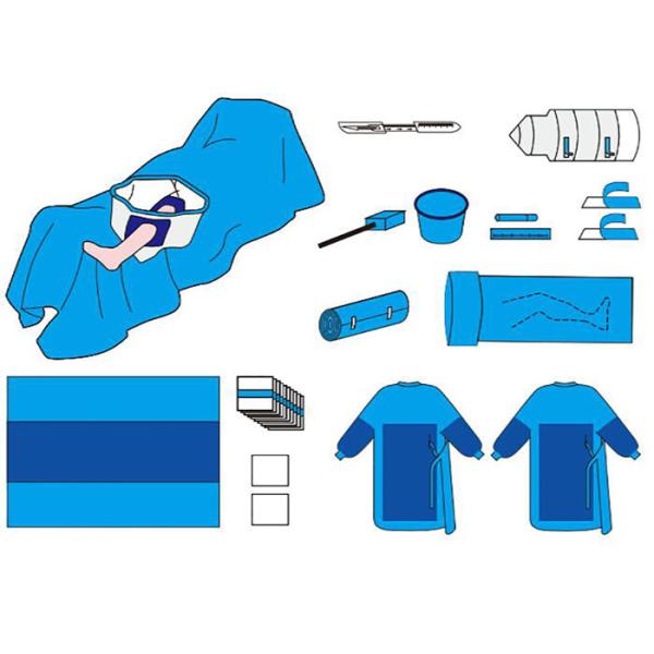 SMS Disposable Sterile Knee Arthroscopy Pack Standard Customized Size