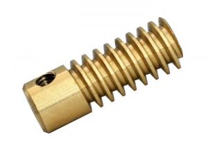 Buy cheap CNC Machining Brass Worm Gear Screw Type1 Lead 0.5 Module AGMA 7 product