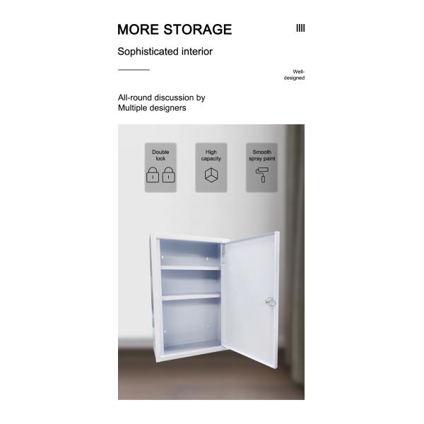 Customized Empty First Aid Cabinet Lockable For Emergency First Aid Contents