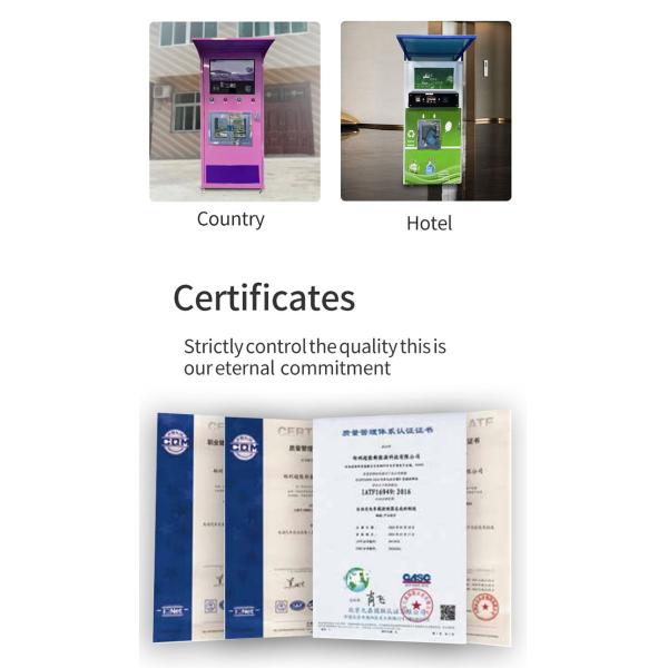 Two Coin and Banknote Payment Systems Vending Machines for Milk Laundry Detergent and Hand Sanitizer Liquid with SDK Function