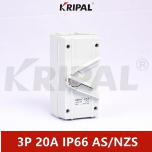 Buy cheap KRIPAL 3Pole 20A Waterproof Isolator Switch UKF IP66 Australian standard product