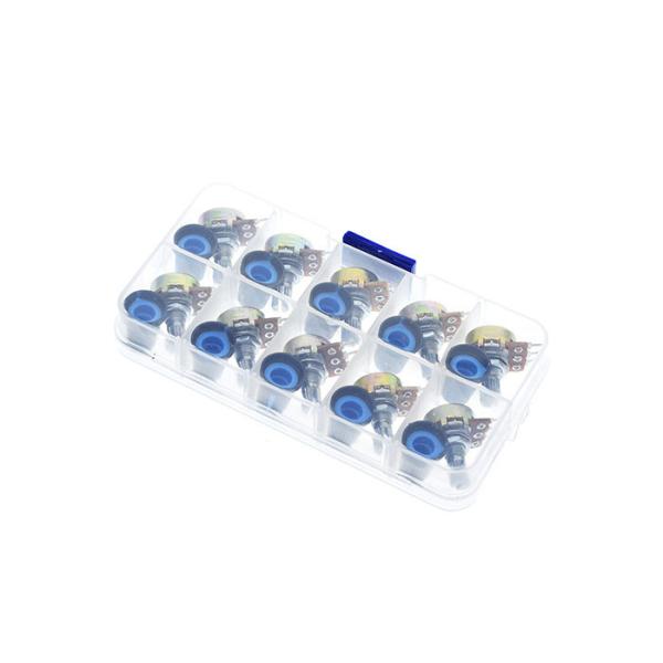 1M 15mm Taper Potentiometer Kit Rotary B1K 2K 5K 10K 20K 50K 100K 500K