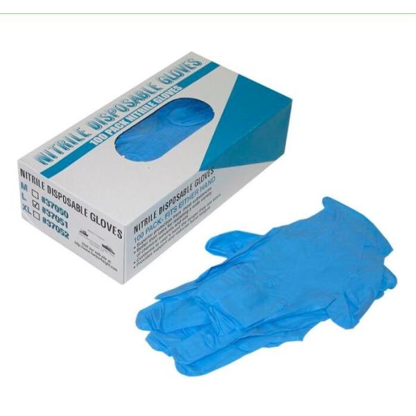 Smooth Surfaces Heavy Duty Nitrile Disposable Gloves With FDA Certificate