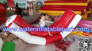 China Water Sport Toys Inflatable Water Seesaw / Kids Seesaw Pool Float in Red and White on sale