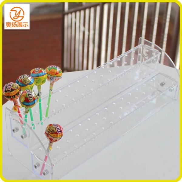 New product customized clear acrylic lollipop candy display stand