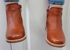 China Autumn Winter EU22 Kids Leather Walking Boots on sale