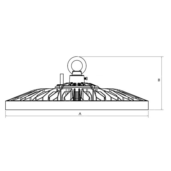 Dualrays 200W HB3 Eco Built-in Driver UFO High Bay 5 Years Warranty IP66 IK10