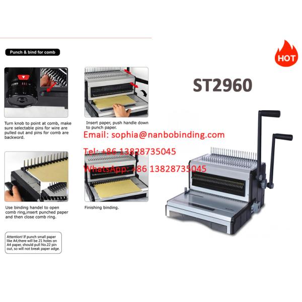 Multifunctional 3/1 Book Binding Punching Machine