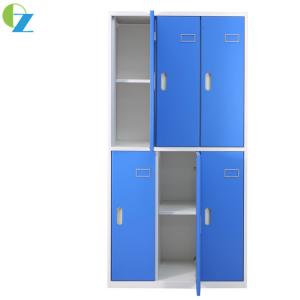 China Colorful 6 Door Steel Clothes Locker With Mirror Changing on sale