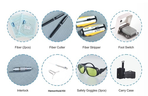 980nm 15 Watts Piles Laser Machine Berylas Non Invasive Laser Treatment