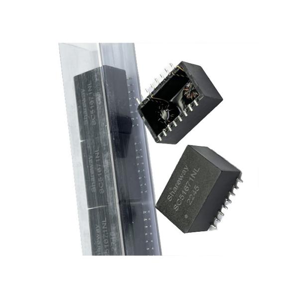 10/100/1000 Base-T non-PoE LAN Transformer through-hole 749020112B