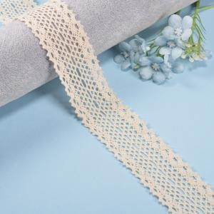 Buy cheap 3.5CM Crochet Eyelet Cotton Lace Trim Border Lace Fabrics For Women Dress product