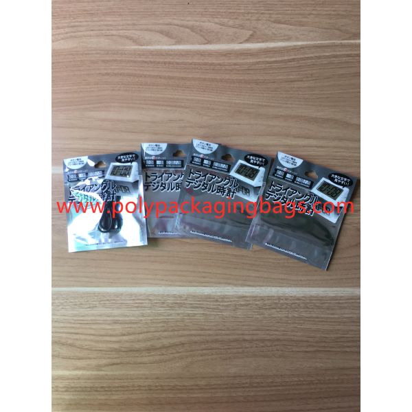 Customized Plastic Zipper Bag , 3 Sides Seal Bag For Mobile Treasure Packing