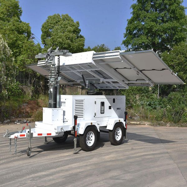 Emergency Light Tower Disaster Relief Operations Solar LED Light Tower Portable Generator Lights