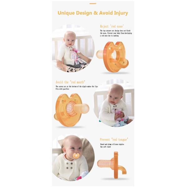 Baby Food Grade Silicone Daily And Night Pacifier Super Soft Liquid Silicone Mother Baby Pacifier