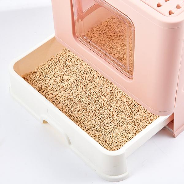 Factory Self Cleaning Cat Litter Box Toilet Foldable Closed Drawer Portable Waterproof Splash-proof ABS Folding