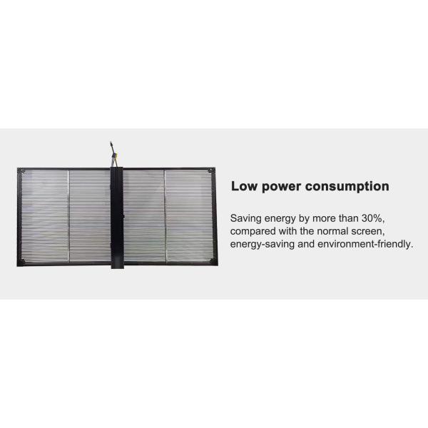 32768dots/Sqm Flexible Transparent LED Window Display Screen For Advertising