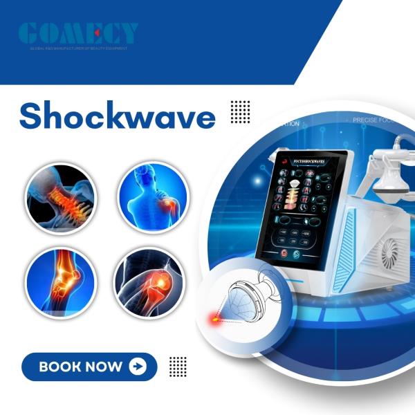 8Bar Less Tissue Damage Focus Shockwave Therapy Machine Physiotherapy Deep Tissue Healing Pain Relief