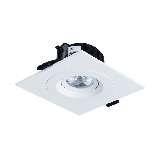 Square 360 Rotatable Dimmable LED Recessed Lighting 130x130mm