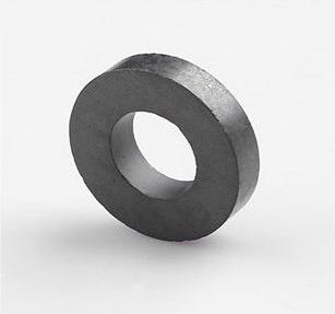 Donut Shaped Strongest Sintered Ferrite Ring Magnet High Strength Various Sizes