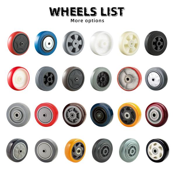 3 Inch 4 Inch 5 Inch Stem Caster Wheels , PP Furniture Caster Wheel OEM ODM