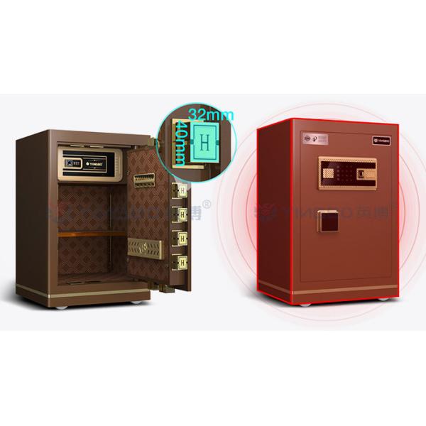 Dual Alarm Office Small Safe Box OEM H600mm Smart Fingerprint Lock